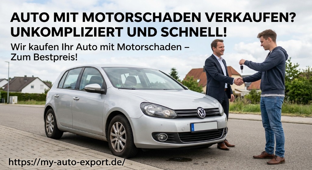 Auto mit Motorschaden verkaufen unkompliziert und schnell - My-Auto-Export.de