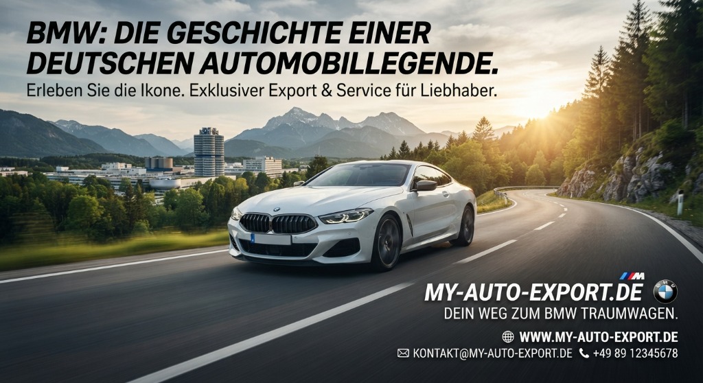 Modernes BMW 8er Coupé vor Alpenkulisse