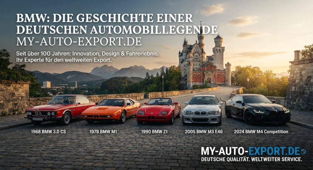 BMW Ikonen vor Schloss Neuschwanstein - 3.0 CS, M1, Z1, E46 M3 und M4 Competition