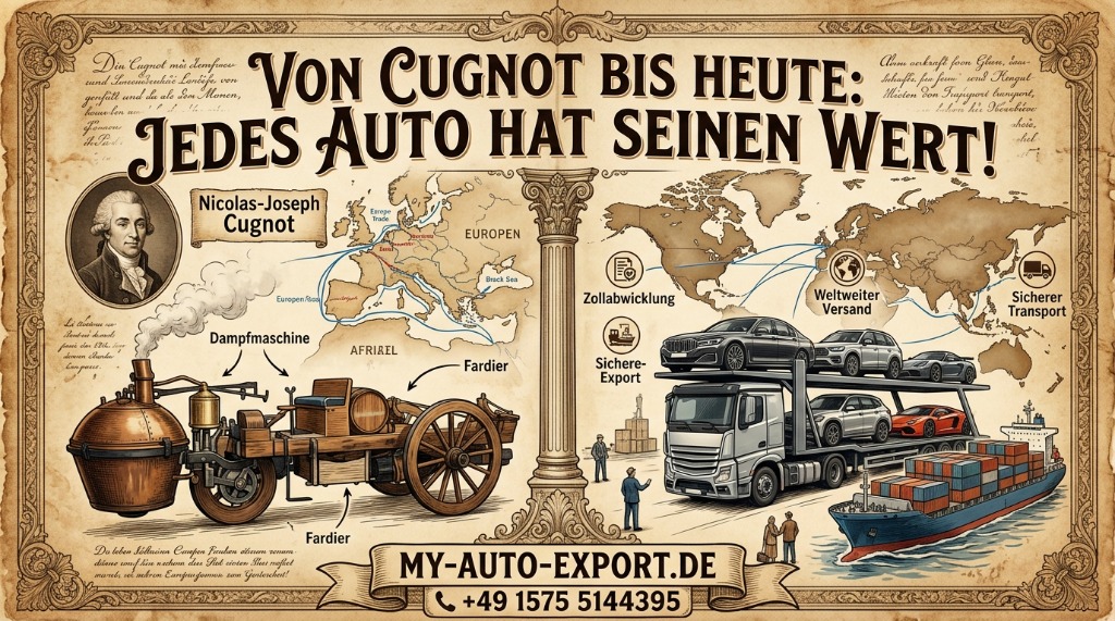 Von Cugnot bis heute - Jedes Auto hat seinen Wert
