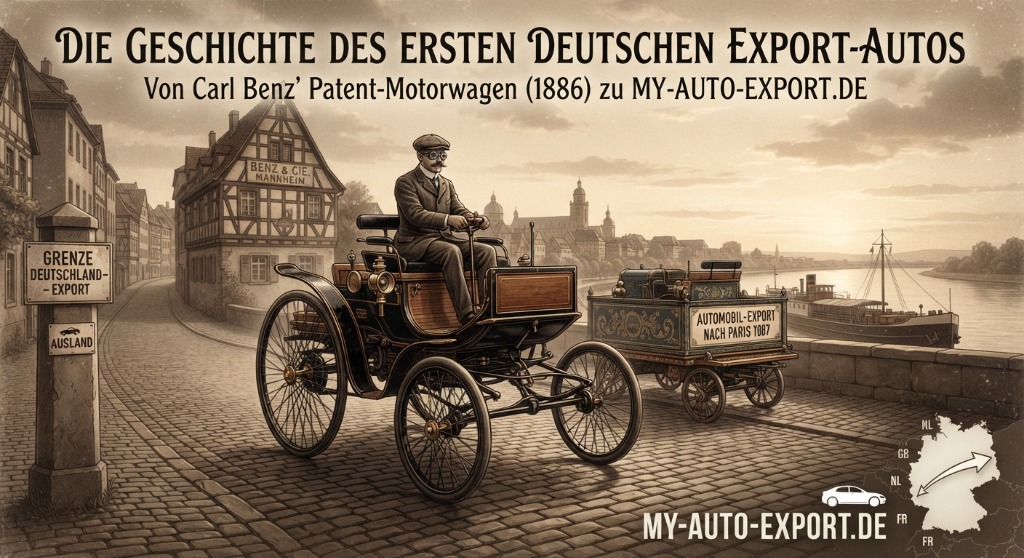Die Geschichte des ersten deutschen Export-Autos: Von Carl Benz' Patent-Motorwagen 1886