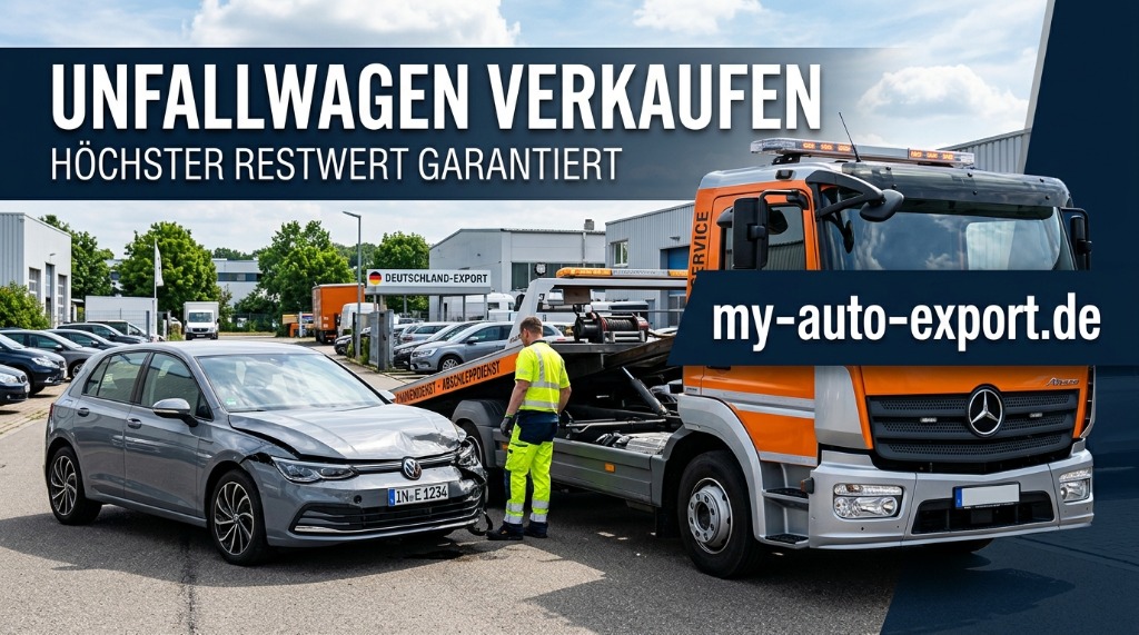 Unfallwagen verkaufen höchster Restwert garantiert - My-Auto-Export.de